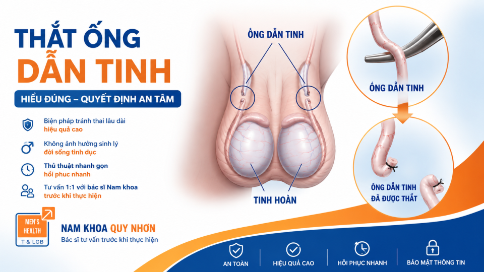 Có nên thắt ống dẫn tinh? Bác sĩ tư vấn trước khi thực hiện tại Quy Nhơn, Gia Lai