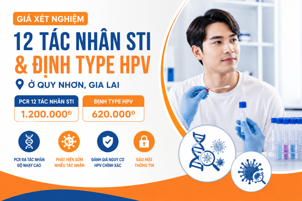 Xét nghiệm 12 tác nhân lây truyền qua đường tình dục ở Quy Nhơn