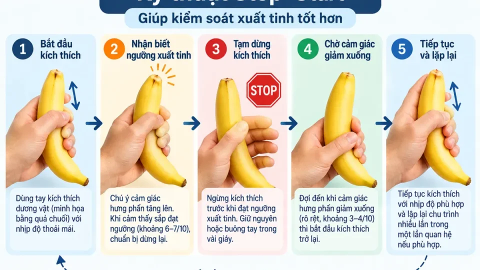 Cách chữa xuất tinh sớm tại nhà hiệu quả: Bác sĩ hướng dẫn
